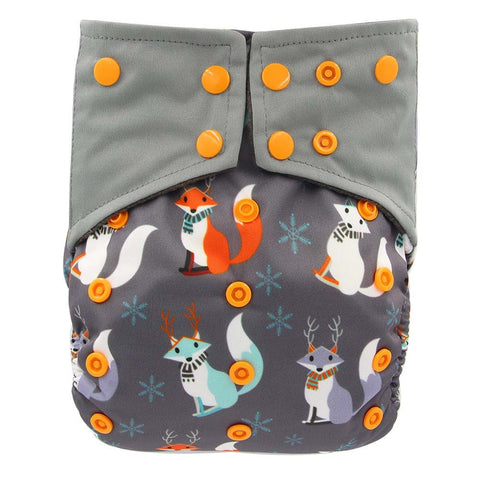 Double Gussets Cloth Diaper
