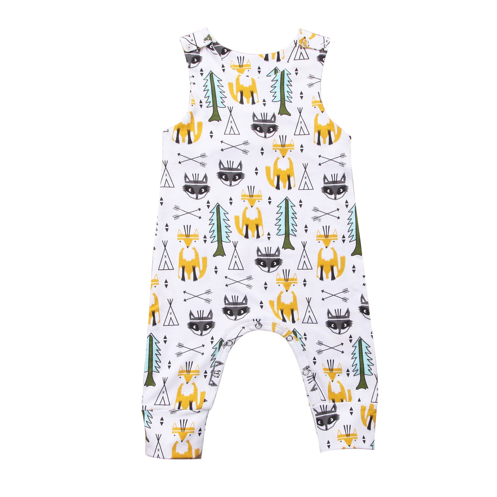 Spring Summer Sleeveless Baby Boy Romper