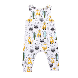 Spring Summer Sleeveless Baby Boy Romper