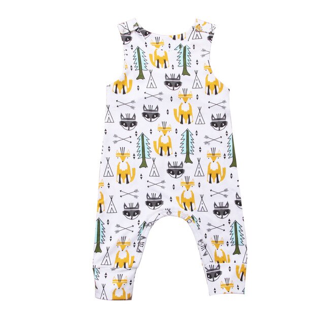 Spring Summer Sleeveless Baby Boy Romper