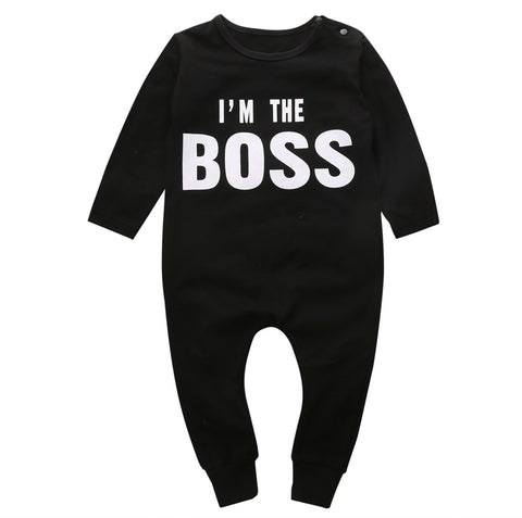 Toddler Baby Girl Boys Black Romper