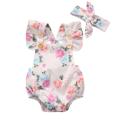 Newborn Kids Baby Girls Romper