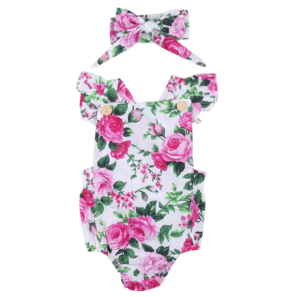 Baby Girl Spaghetti Romper