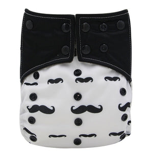 Bamboo Charcoal Double Gusset Cloth Diaper