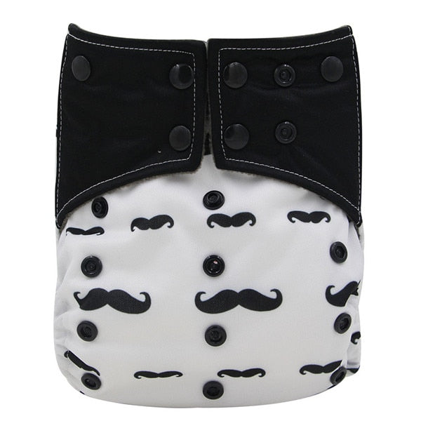 Bamboo Charcoal Double Gusset Cloth Diaper