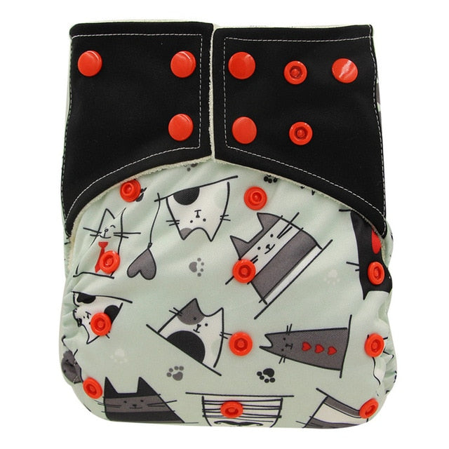 Double Gussets Cloth Diaper