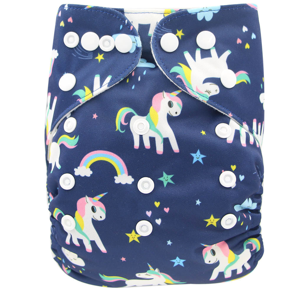 New Baby Pocket Newborn Unicorn Diaper
