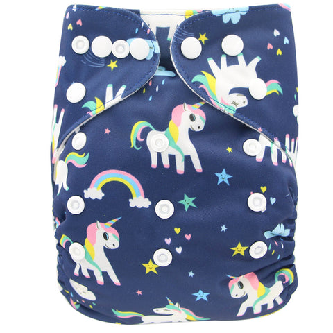 Double Gussets Cloth Diaper