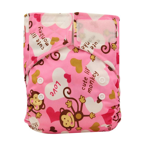 Double Gussets Cloth Diaper