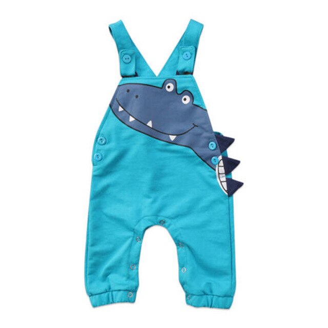 Dinosaur Costume Sleeveless Cotton Romper