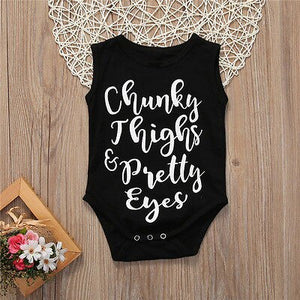 Toddler Baby Girl Boys Black Romper
